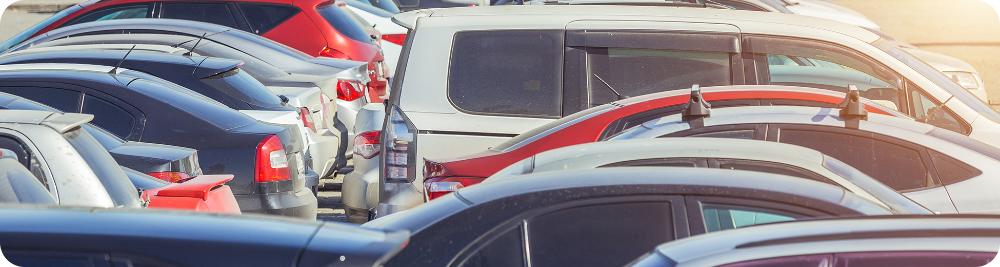 various cars on a car lot